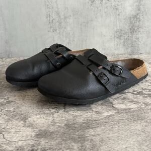 Birkenstock Birki’s Camden Closed Toe Dual Buckle Black Clogs Women’s US 7 EU38